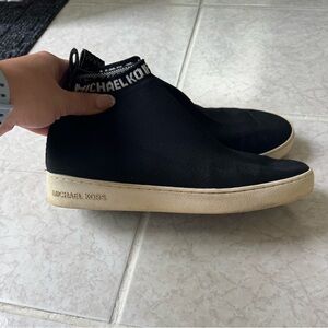 Michael Kors Black Slip-On Knot Sneakers
